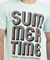 Camiseta-Masculina--Summer-Time--Manga-Curta-Gola-Careca-Verde-9960803-Verde_2