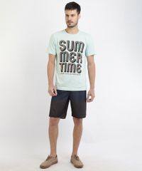 Camiseta-Masculina--Summer-Time--Manga-Curta-Gola-Careca-Verde-9960803-Verde_3
