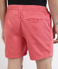 Bermuda-de-Sarja-Masculina-Relaxed-com-Elastico-Laranja-9961869-Laranja_2