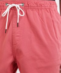 Bermuda-de-Sarja-Masculina-Relaxed-com-Elastico-Laranja-9961869-Laranja_4