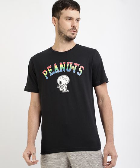 Camiseta-Masculina-Snoopy-Peanuts-Pride-Manga-Curta-Gola-Careca-Preta-9963308-Preto_1