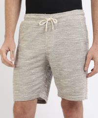 Bermuda-Masculina-de-Moletom-Relaxed-Bege-9943487-Bege_1