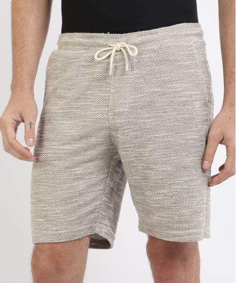 Bermuda-Masculina-de-Moletom-Relaxed-Bege-9943487-Bege_1