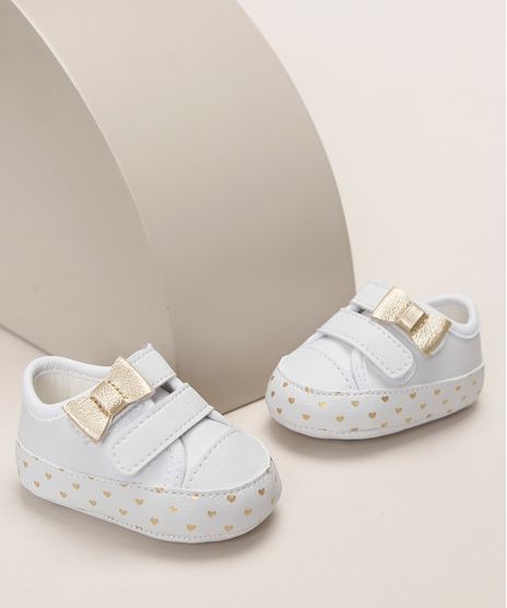 Tenis-Infantil-Pimpolho-Estampado-de-Coracoes-com-Laco-Tiras-e-Velcro-Branco-9966094-Branco_1