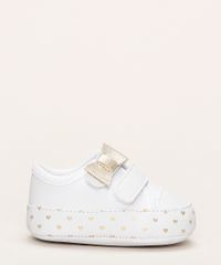 Tenis-Infantil-Pimpolho-Estampado-de-Coracoes-com-Laco-Tiras-e-Velcro-Branco-9966094-Branco_2