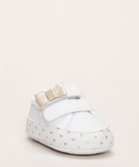 Tenis-Infantil-Pimpolho-Estampado-de-Coracoes-com-Laco-Tiras-e-Velcro-Branco-9966094-Branco_3