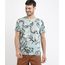 Camiseta-Masculina-Estampada-de-Folhagens-Manga-Curta-Gola-Careca-Verde-9957608-Verde_1