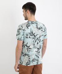 Camiseta-Masculina-Estampada-de-Folhagens-Manga-Curta-Gola-Careca-Verde-9957608-Verde_2