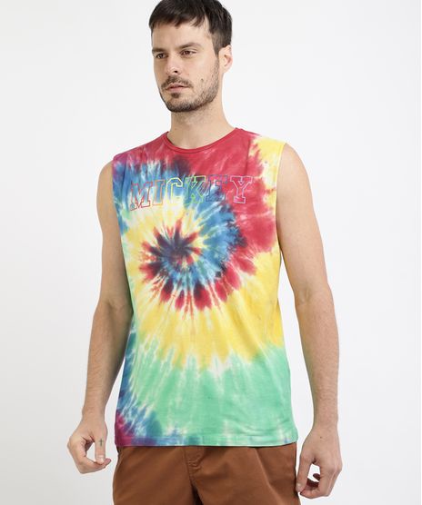 Regata-Masculina-Mickey-Estampada-Tie-Dye-Gola-Careca-Multicor-9959807-Multicor_1