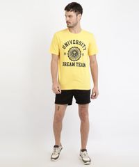 Camiseta-Masculina--University-Dream-Team--Manga-Curta-Gola-Careca-Amarela-9960829-Amarelo_3