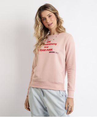 Blusao-de-Moletom-Feminino--On-Wednesdays-we-Wear-Pink--Meninas-Malvadas-Rosa-Claro-9962103-Rosa_Claro_1
