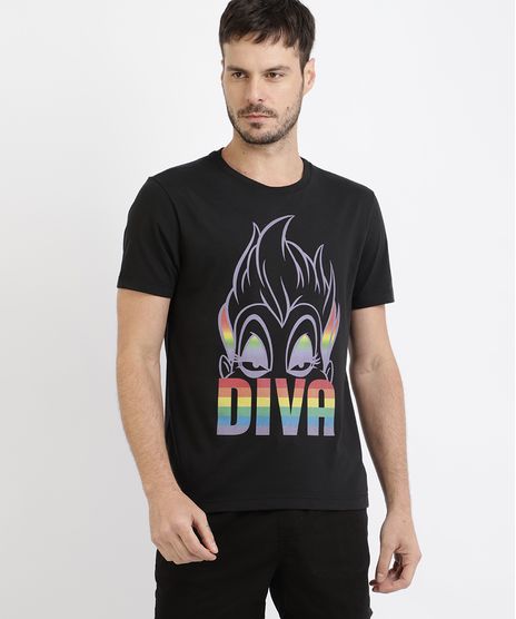 Camiseta-Masculina-Vila-Ursula-Diva-de-Pequena-Sereia-Pride-Manga-Curta-Gola-Careca-Preta-9963746-Preto_1
