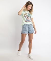 Blusa-Feminina-Taz-Looney-Tunes-Manga-Curta-Verde-Claro-9964586-Verde_Claro_3