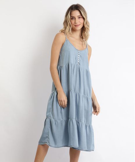 Vestido-Jeans-Feminino-Midi-com-Recortes-Alca-Fina-Azul-Medio-9966368-Azul_Medio_1