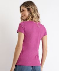Blusa-Feminina-Lisa-Simpson-Manga-Curta-Decote-Redondo-Roxa-1-9939908-Roxo_1_4