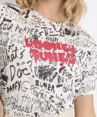 Blusa-Feminina-Looney-Tunes-Estampada-Manga-Curta-Preta-9964120-Preto_2