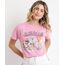 Blusa-Feminina-Looney-Tunes-Manga-Curta-Rosa-Claro-9964585-Rosa_Claro_1