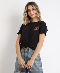 Blusa-Feminina-Looney-Tunes-Manga-Curta-Preta-9964591-Preto_1