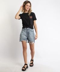 Blusa-Feminina-Looney-Tunes-Manga-Curta-Preta-9964591-Preto_3