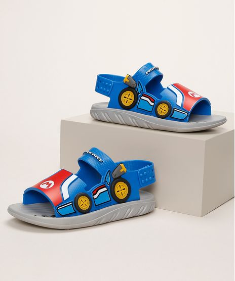 Papete-Infantil-Grendene-Mario-Bros-Carro-Azul-9962165-Azul_1