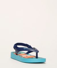 Chinelo-Infantil-Ipanema-Estampado-de-Folhagem-Tigre-com-Elastico-Azul-9963768-Azul_3