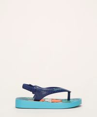 Chinelo-Infantil-Ipanema-Estampado-de-Folhagem-Tigre-com-Elastico-Azul-9963768-Azul_5