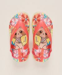 Chinelo-Infantil-Ipanema-Estampado-Floral-Ursinha-com-Elastico-Coral-9963770-Coral_2