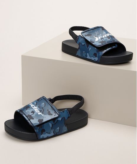 Chinelo-Infantil-Rider-Full-86-Slide-Estampado-Camuflado-com-Elastico-Azul-Marinho-9963794-Azul_Marinho_1
