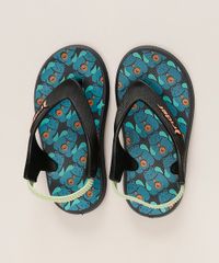 Chinelo-Infantil-Rider-R1-Estampado-de-Bichinhos-com-Elastico-Preto-9965000-Preto_2