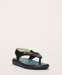 Chinelo-Infantil-Rider-R1-Estampado-de-Bichinhos-com-Elastico-Preto-9965000-Preto_3