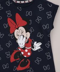 Blusa-Infantil-Minnie-Estampada-de-Lacos-Manga-Curta-Azul-Marinho-9953535-Azul_Marinho_3