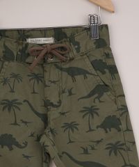 Bermuda-Infantil-de-Sarja-Estampada-de-Dinossauros-Verde-9953661-Verde_3