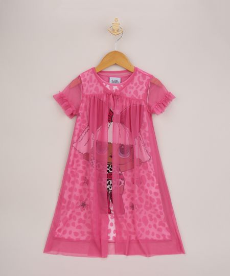 Camisola-Infantil-Lol-Surprise-com-Tule-Manga-Curta-Rosa-9955467-Rosa_1
