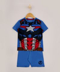 Pijama-Infantil-Capitao-America-Manga-Curta-Azul-9956710-Azul_1