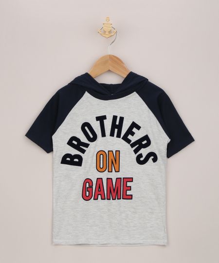 Camiseta-Infantil--Brothers-On-Game--com-Capuz-Manga-Curta-Cinza-Mescla-Claro-9957543-Cinza_Mescla_Claro_1 Camiseta-Infantil--Brothers-On-Game--com-Capuz-Manga-Curta-Cinza-Mescla-Claro-9957543-Cinza_Mescla_Claro_1