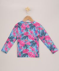 Blusa-de-Praia-Infantil-Estampada-Floral-Manga-Longa-Azul-9957694-Azul_2