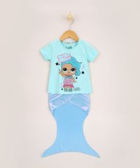 Conjunto-Infantil-Blusa-Lol-Surprise-Manga-Curta---Cauda-de-Sereia-Azul-9957972-Azul_1