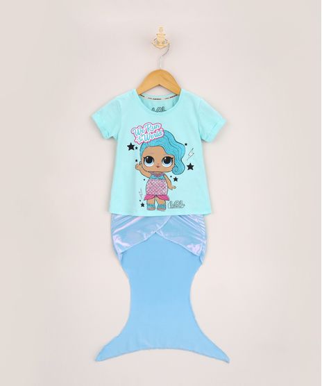 Conjunto-Infantil-Blusa-Lol-Surprise-Manga-Curta---Cauda-de-Sereia-Azul-9957972-Azul_1