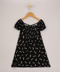 Vestido-Infantil-Midi-Estampado-Floral-Manga-Curta-Decote-Princesa-Preto-9962684-Preto_2
