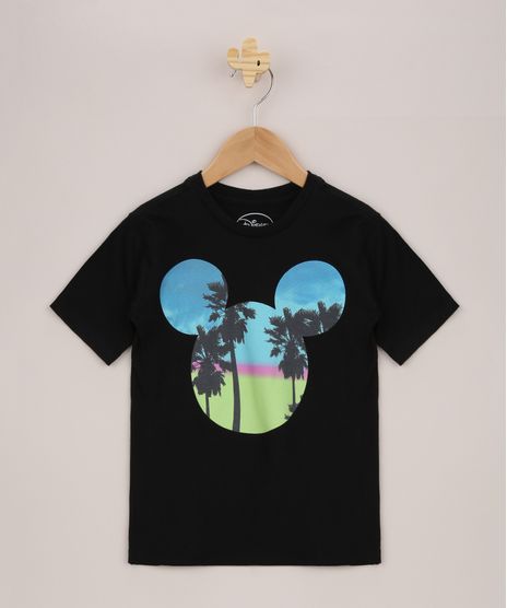 Camiseta-Infantil-Mickey--Summer--Manga-Curta-Preta-9963128-Preto_1