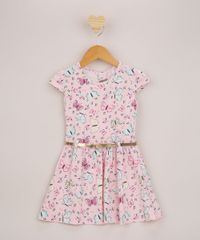 Vestido-Infantil-Estampado-Floral-Manga-Curta-e-Cinto-Metalizado-Rosa-Claro-9953034-Rosa_Claro_1