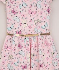 Vestido-Infantil-Estampado-Floral-Manga-Curta-e-Cinto-Metalizado-Rosa-Claro-9953034-Rosa_Claro_4
