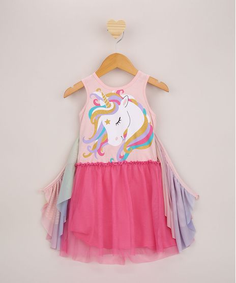 Vestido-Infantil-Unicornio-com-Tule-e-Asas-Alca-Larga-Rosa-9956662-Rosa_1