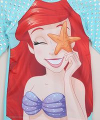 Blusa-de-Praia-Infantil-Ariel-com-Brilho-e-Protecao-UV50--Verde-Claro-9957683-Verde_Claro_3