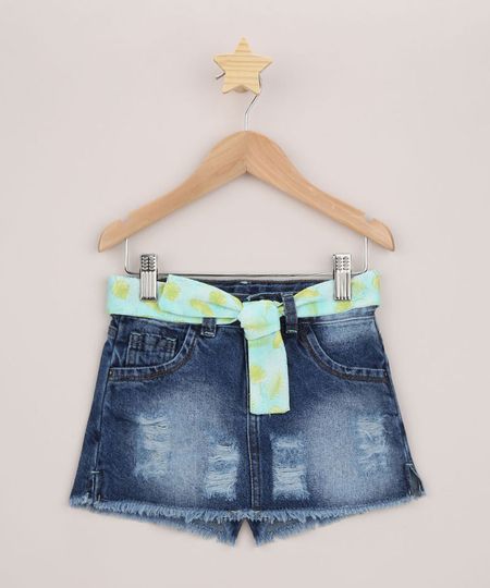 Short-Saia-Jeans-Infantil-Destroyed-com-Faixa-para-Amarrar-Azul-Medio-9958620-Azul_Medio_1