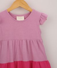 Vestido-Infantil-com-Recortes-e-Babado-Manga-Curta-Lilas-9961514-Lilas_3