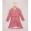 Vestido-Infantil-Midi-Estampado-Floral-com-Faixa-para-Amarrar-Rosa-9962681-Rosa_1
