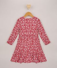 Vestido-Infantil-Midi-Estampado-Floral-com-Faixa-para-Amarrar-Rosa-9962681-Rosa_2