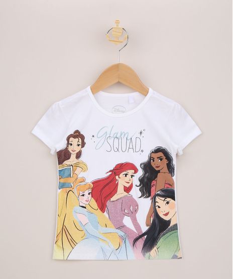 Blusa-Infantil-Princesas-com-Brilho-Manga-Curta-Off-White-9963318-Off_White_1