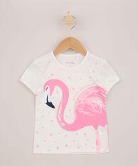 Blusa-Infantil-Flamingo-com-Glitter-Manga-Curta-Off-White-9963921-Off_White_1